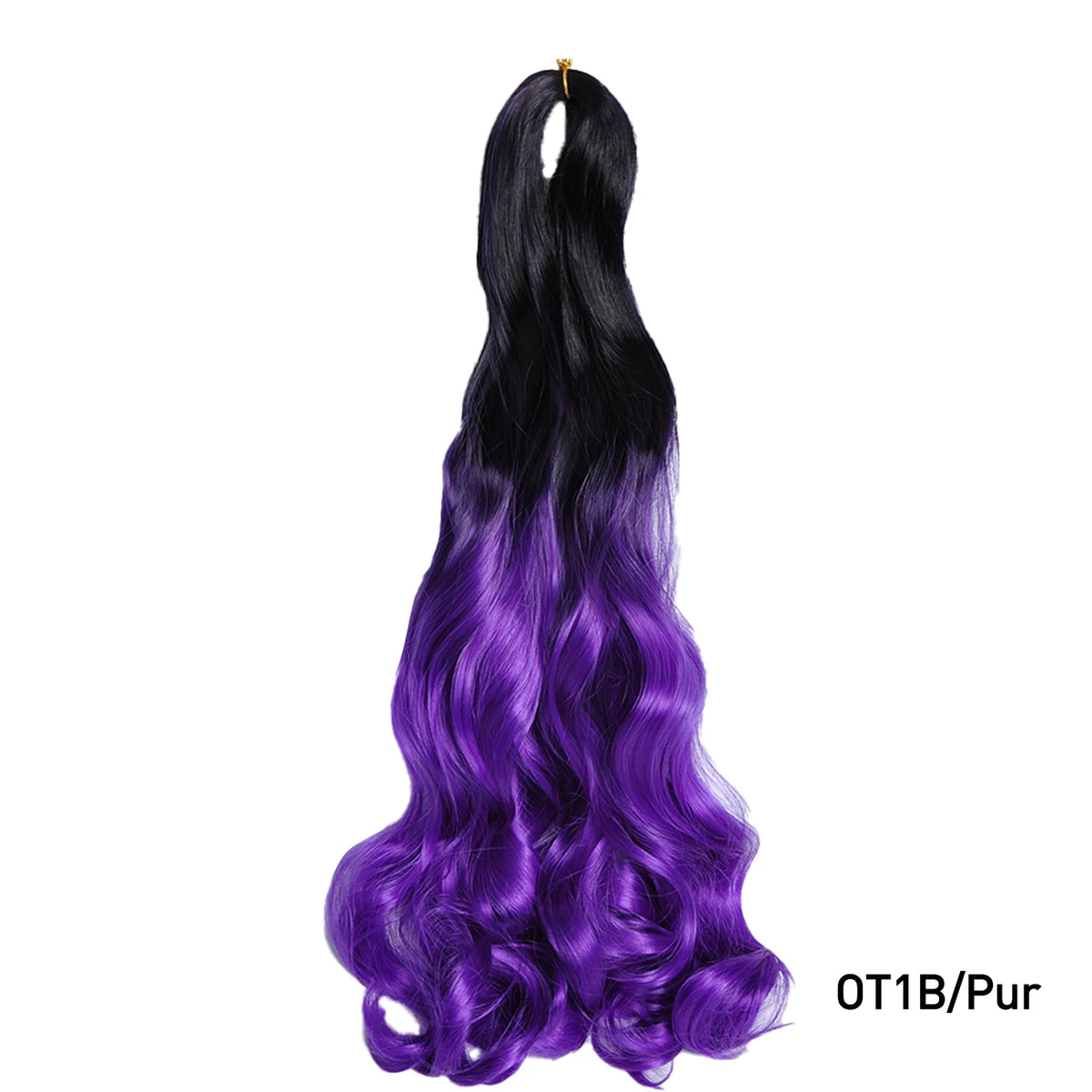 24 Inch French Curl Braiding Hair Synthetic Crochet Extensions Spiral Curl Braids