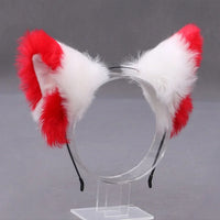 Furry Animal Cat Fox Ear Hair Hoops Party Cosplay Fur Hairband Girls Fashion Halloween Anime Headbands Headwear Hair Accessories