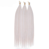 28" Deep Wave Crochet Braiding Hair 3 Pack 300g Synthetic Hair Bundles Ombre Blonde Crochet Hair Extensions