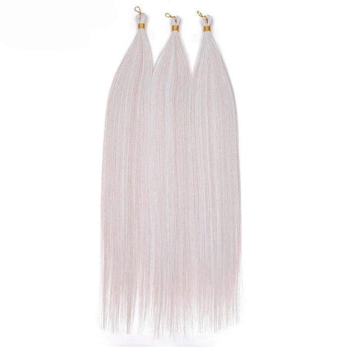 28" Deep Wave Crochet Braiding Hair 3 Pack 300g Synthetic Hair Bundles Ombre Blonde Crochet Hair Extensions