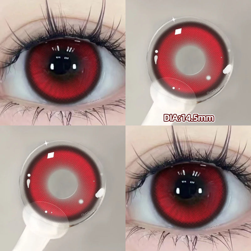 Beauty Purple Contact Lenses for Eyes Myopia Colored Contact Lenses Natural Blue Lens Fashion Cosplay Pupils OVO