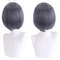 Short Cosplay Bob Wig – Face Contouring Thick Synthetic Hair Wig, Colorful Heat Resistant Fiber Wig