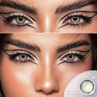 EYESHARE 新カラーコンタクトレンズ目 1 ペアブラウン EyeContacts レンズ年間使用美容メイクブルーカラーコンタクトレンズ