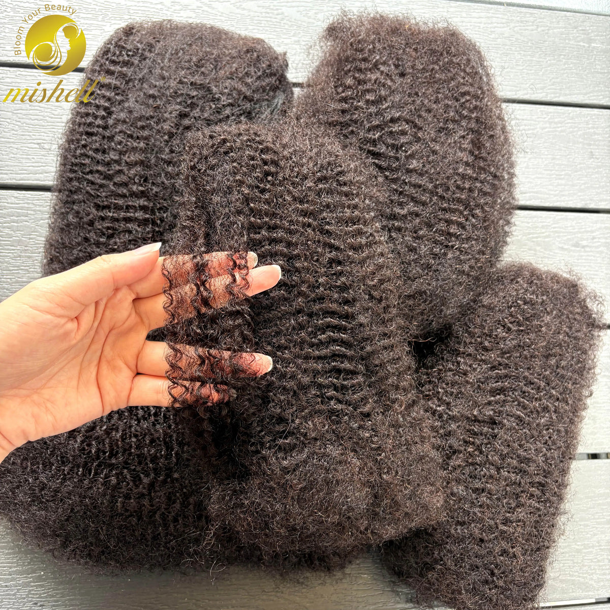 4C Afro Kinky Human Hair Bulk for Braiding