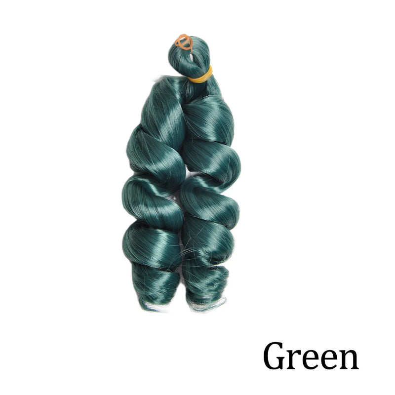 Loose Curly 12″ Pre-Stretched Wavy Braiding Hair – Easy Crochet / Box Braid Bulk (Natural-Curl, Low Shedding)