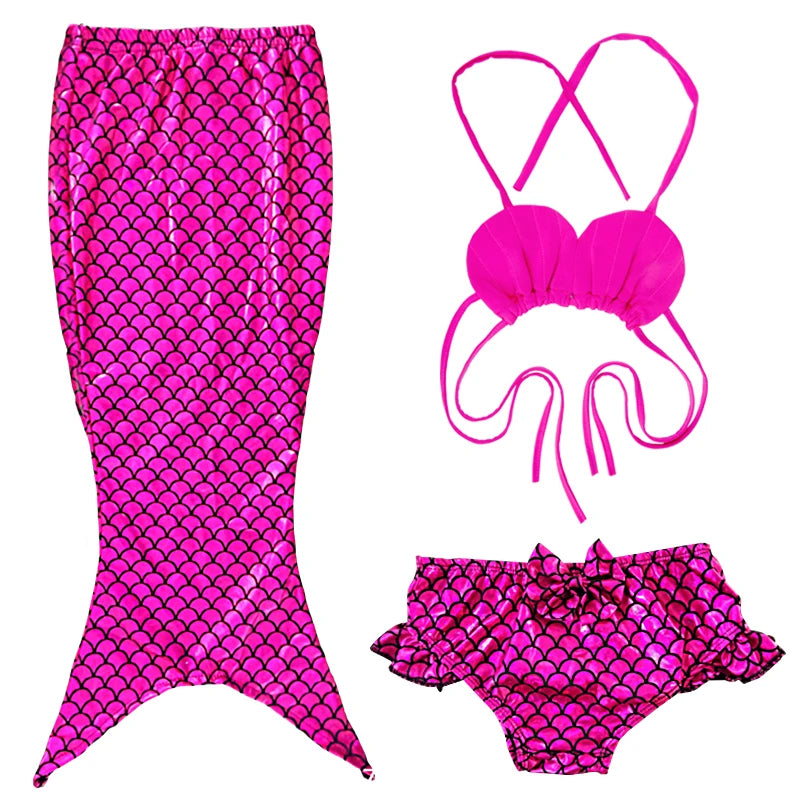 Mermaid Tail for Kids 2025 new girls Cosplay Mermaid Cosplay beach swimsuit for ages 5-10