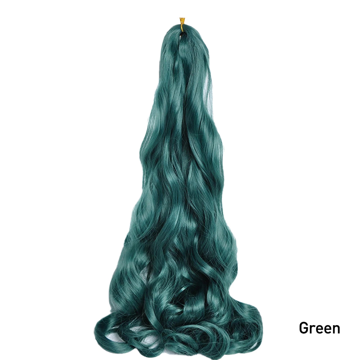 French Curls Braiding Hair Extensions Synthetic Hair Loose Wave Spiral Curl Braids High Temperature Ombre Pre Stretched Hair