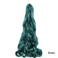 French Curls Braiding Hair Extensions Synthetic Hair Loose Wave Spiral Curl Braids High Temperature Ombre Pre Stretched Hair