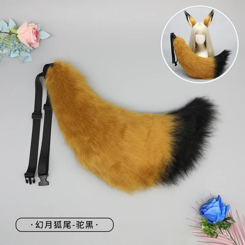 Anime COS Cat Fox Tails Plush Cosplay Costumes Big Tails Dog Furry Tail Role Play Party Performance Props Fursuit Tail for Women