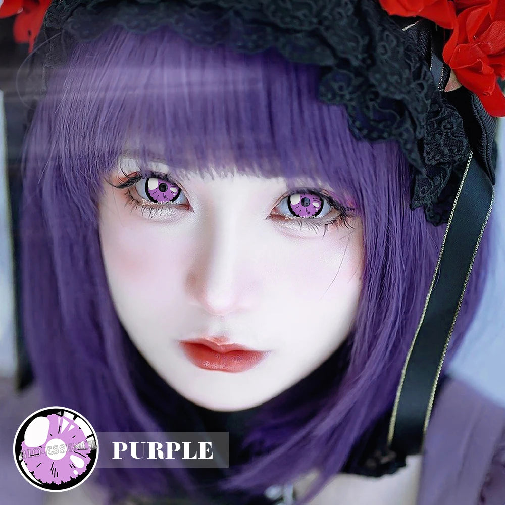 Anime Contact Lenses Purple Pupils Cosplay Lens Anime Accessories Lenses Eye Color BIO