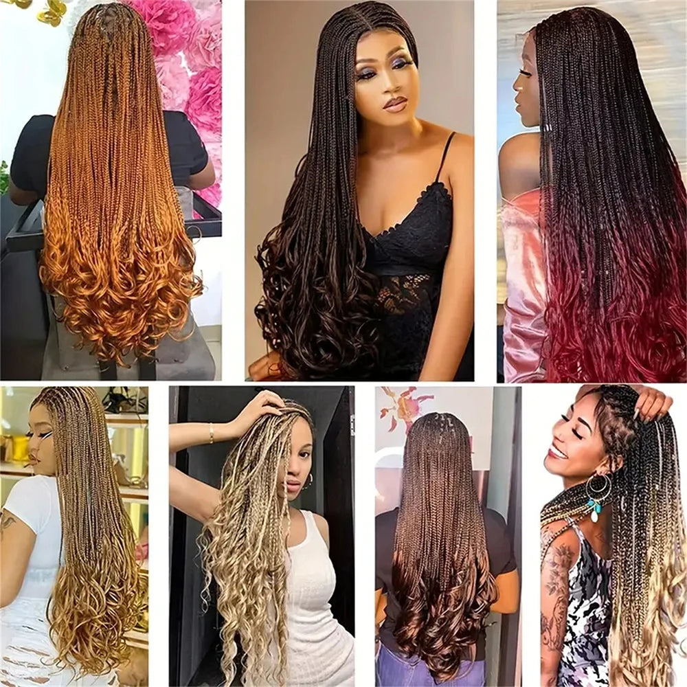 French Curls Braiding Hair 12-24inch Hair Extensions Synthetic Hairs Spiral Curls Braids Pre Stretched Loose Wave Braiding Hair