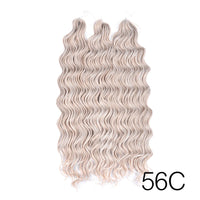 28 Inch Deep Wave Crochet Hair | Synthetic Ocean Wave Braiding Extensions