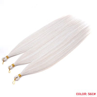 28" Deep Wave Crochet Braiding Hair 3 Pack 300g Synthetic Hair Bundles Ombre Blonde Crochet Hair Extensions