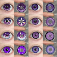 EYESHARE 1Pair Color Contact Lenses For Eyes Anime Purple Colored Lenses Pink Cosplay Halloween Makeup Lenses Yearly Eye Contact