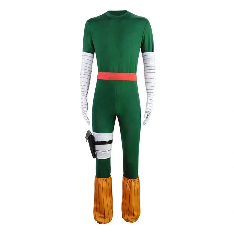 Green Ninja Costume Set for Adults – 7PCS Halloween Outfit