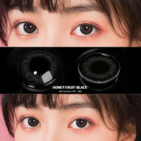 Natural Colored Contact Lenses For Eyes Beauty Comestic Eye Color Lens with Cute Cases Yearly Use Lens