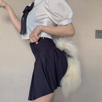 Long Hair Beast Tail – Extra Large Plush Fox Wolf Tail for Cosplay, Furry & Halloween