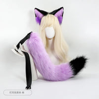New Red Fox Anime Beast Ear Beast Tail Wolf Ear Cat Ear Headband Nick Fox Nick COSPLAY Simulation Fox Ears Hair Accessories