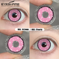 EYESHARE 1Pair Color Contact Lenses For Eyes Anime Purple Colored Lenses Pink Cosplay Halloween Makeup Lenses Yearly Eye Contact