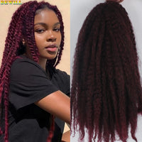 18 Inch Marley Twist Crochet Hair – Ombre Black to Blonde Synthetic Afro Braiding Hair