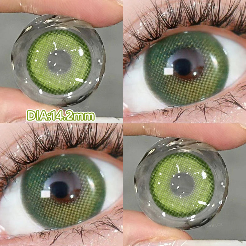 Blue Cosplay Series Colored Contact Lenses for Eyes With Prescription Cosmetics Pupils Eye Color Lenses Myopia Lens OVO