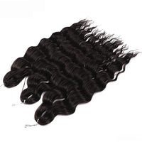 Water Wave Ombre Blonde Braiding Hair Extensions – Deep Wave Afro Curl Crochet for Women