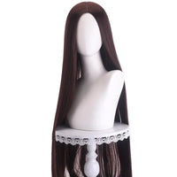 Long Straight Cosplay Wig 100cm Centre Parting Central Split Blond Pink Red Purple Heat Resistant Synthetic Hair Wigs
