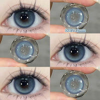 1 Pair Myopia Fashion Lens Prescription Colored Contact Lenses Beauty Pupils Purple Eye Lenses Blue Eye Color Lenses OVO