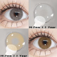 EYESHARE 1Pair Natural Contact Colored Lenses For Eyes color Lens Soft Yearly  Brown Eye Contact Pupils Beauty Makeup Lenses