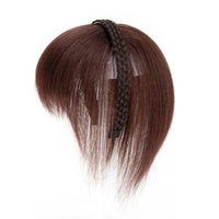 Clip-In Bangs Headband – Synthetic Fake Fringe Hair Extension with Invisible Natural Clips for Women
