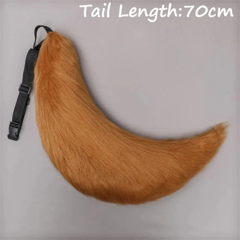 Anime COS Cat Fox Tails Plush Cosplay Costumes Big Tails Dog Furry Tail Role Play Party Performance Props Fursuit Tail for Women