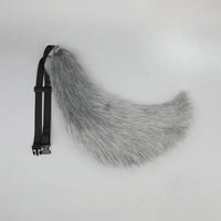Plush Cosplay Tail – Soft Faux Fur Animal Tail with Adjustable Belt for Adults