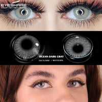 EYESHARE 1 Pair Color Lens Ocean Color Contact Lenses Beautiful Pupil Makeup Contact Lens Yearly Use Cosmetic Beauty Eye Lenses