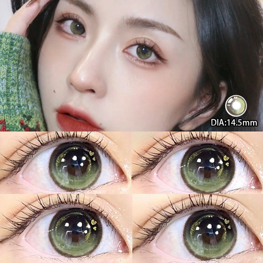 Colored Lenses for Eyes High Quality Soft Eyes Contact Lenses Big Beautiful Pupil Cosmetics