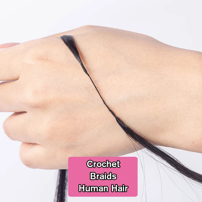 Kinky Curly Human Hair for Crochet Braids – Pre-Separated String