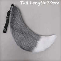 Anime COS Cat Fox Tails Plush Cosplay Costumes Big Tails Dog Furry Tail Role Play Party Performance Props Fursuit Tail for Women