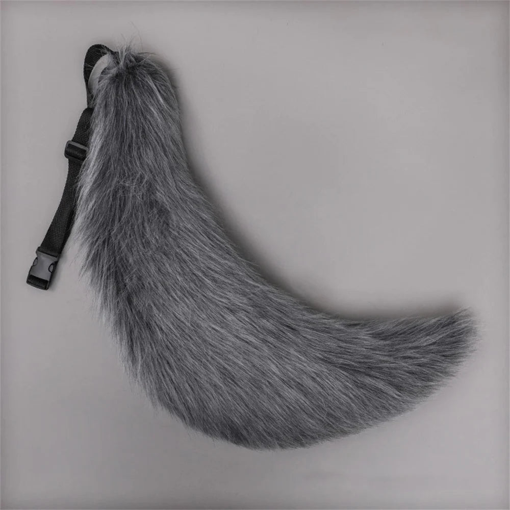 Anime COS Cat Fox Tails Plush Cosplay Costumes Big Tails Dog Furry Tail Role Play Party Performance Props Fursuit Tail for Women
