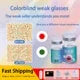 Mill creek 2Pcs Color Weakness Glasses Contact lenses For People With Corrective Red-green Color Blindness Colorblind Eyewear