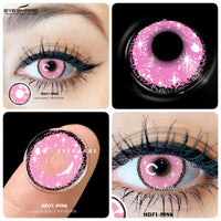 EYESHARE Color Contact Lenses For Eyes 2pcs Cosplay Colored Lenses Blue Halloween Lenses Purple Contact Lens Yearly Eye Contacts