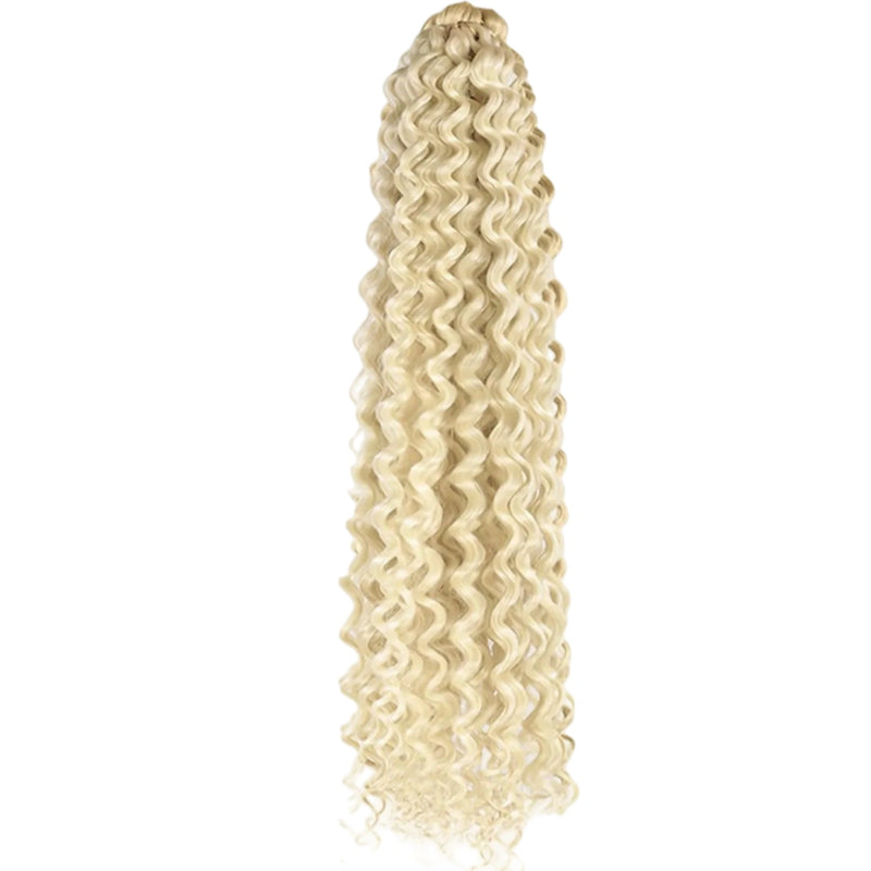 Long Deep Wave Braiding Hair 28 Inch Ocean Wave Crochet Hair Synthetic Deep Curly Crochet Hair Extensions For Black Women