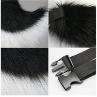Kwaii Tail Girl Plush Cosplay Props Faux Fur Wolf Tail Women Lolita Cosplay Animal Tails Halloween Party Simulation Animal Tails