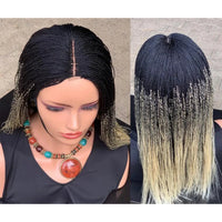 Glueless Micro Braid braided wig on 5x5 HD lace Frontal wig Customizable Tiny braid wig For black women Glueless braid wigs