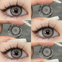 EYESHARE 1pair Colored Contact Lenses for Eyes Purple Lenses Fashion Colorful Beautiful Pupil Lens Yearly Cosmetic Eye Contacts