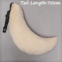 Anime COS Cat Fox Tails Plush Cosplay Costumes Big Tails Dog Furry Tail Role Play Party Performance Props Fursuit Tail for Women