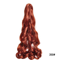 24 Inch French Curl Braiding Hair Synthetic Crochet Extensions Spiral Curl Braids