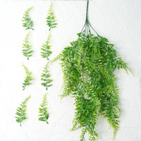 Artificial Plants Green Ivy Garland Persian Fern Leaves Vines Fake Plant Home Room Decor Wedding Party Wall Balcony Decoration