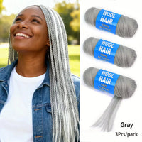 Brazilian Wool Braiding Hair | Acrylic Yarn for Crochet Braids Perfect for Senegalese twists, Senegal twist braids, and protective hairstyles