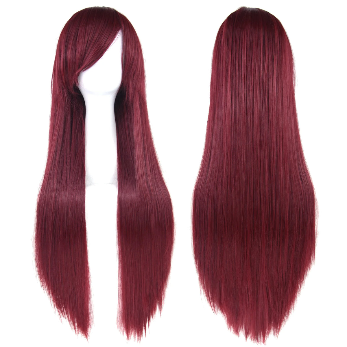 80cm Long Straight Cosplay Wig Synthetic Heat Resistant Wig for Women Party Costume Hair