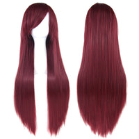 80cm Long Straight Cosplay Wig Synthetic Heat Resistant Wig for Women Party Costume Hair