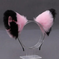 Furry Animal Cat Fox Ear Hair Hoops Party Cosplay Fur Hairband Girls Fashion Halloween Anime Headbands Headwear Hair Accessories